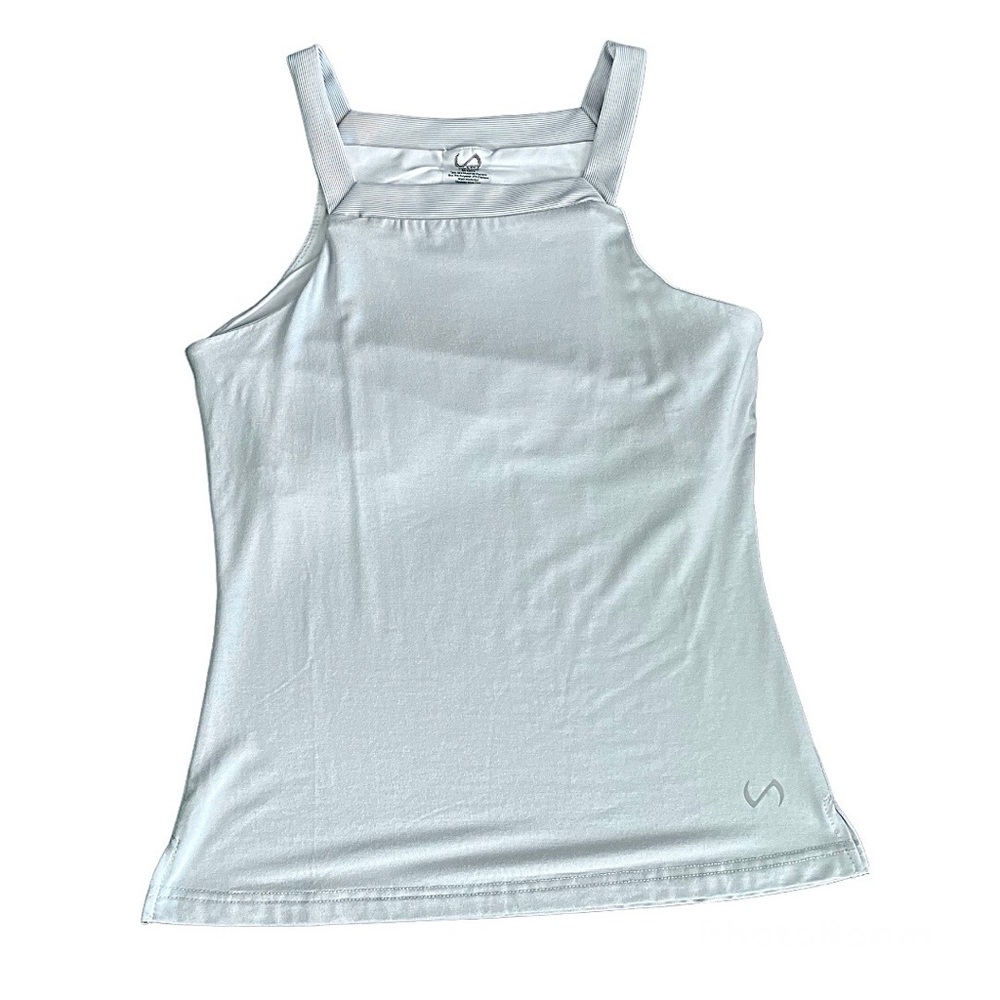 NWT TLF Apparel Lenox Tank Top Fitted Small Built in Bra Yoga Pilates Fitness